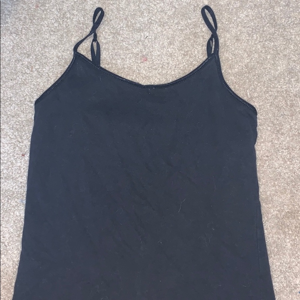 girls black justice size 10 tank top